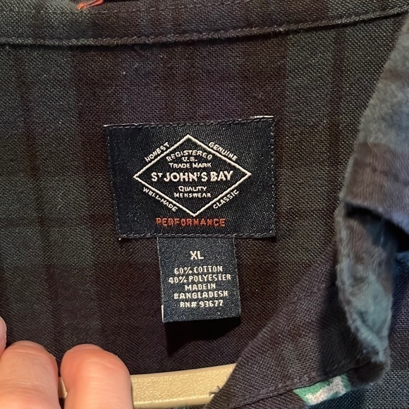 Preppy collegiate varsity game day long sleeve plaid button down shirt unisex XL - Picture 3 of 13